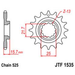 Звездочка передняя JT Sprockets (шаг 525 ) JT JTF1535